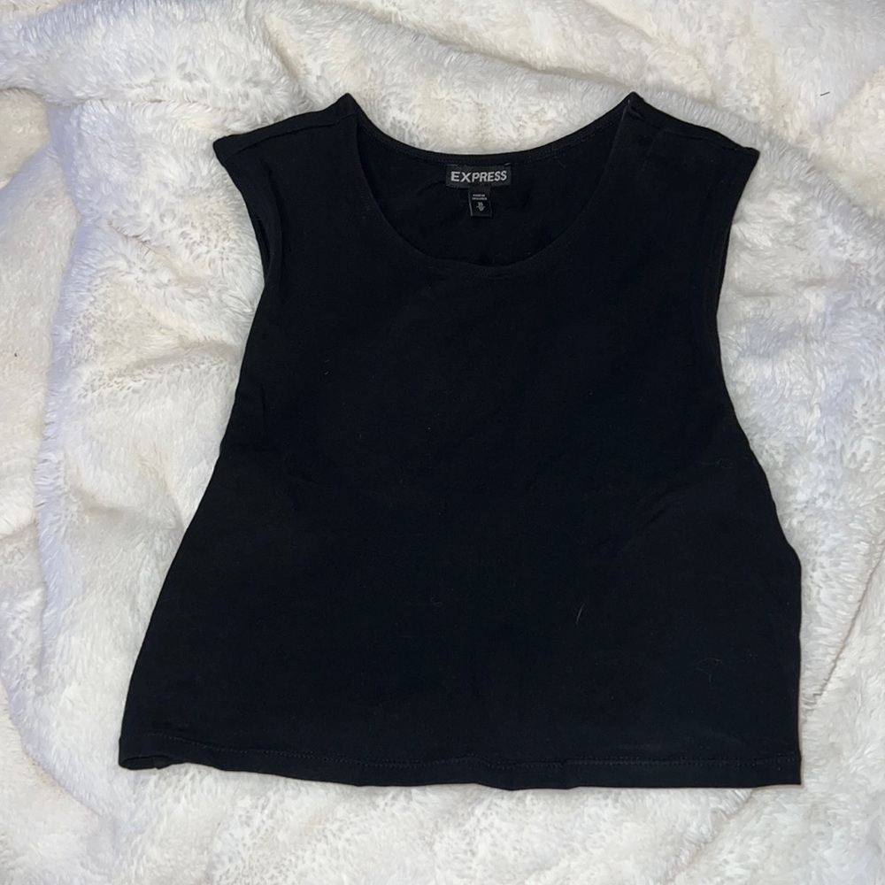 EXPRESS black crop top